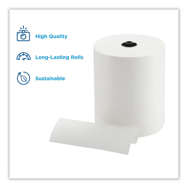 GEORGIA PACIFIC Professional 89420 enMotion Paper Towels, 1-Ply, 8.25" x 700 ft, White, 6 Rolls/Carton