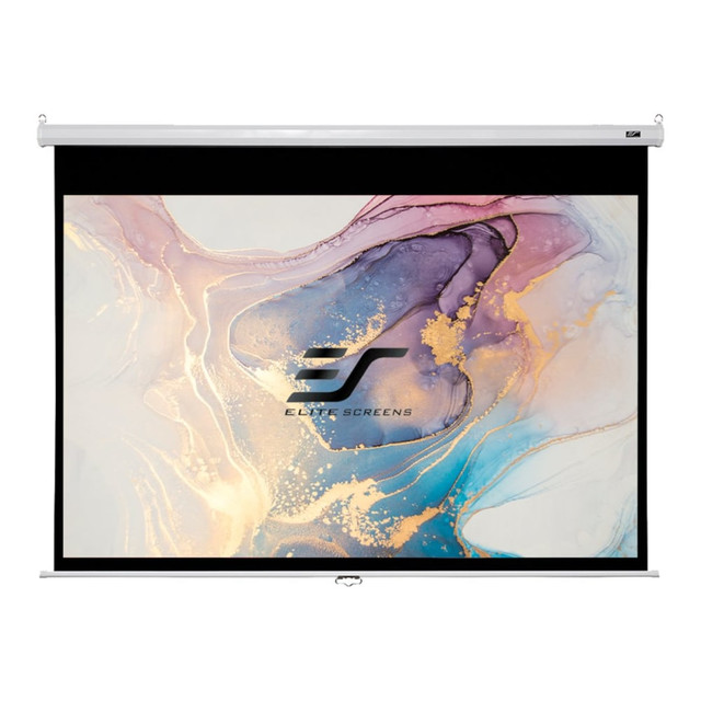 ELITE SCREENS INC. M100XWH Elite Screen Manual Wall And Ceiling Projection Screen, 100in, M100XWH