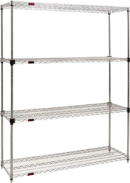 Eagle MHC F2QA2-74-2436Z  - Starter Unit Wire Shelving: 4 Shelves