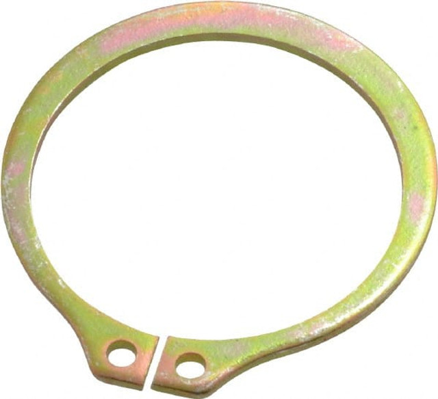 Rotor Clip SH-125ST MCD External Retaining Ring: 1.176" Groove Dia, 1-1/4" Shaft Dia, 1060-1090 Spring Steel, Cadmium-Plated