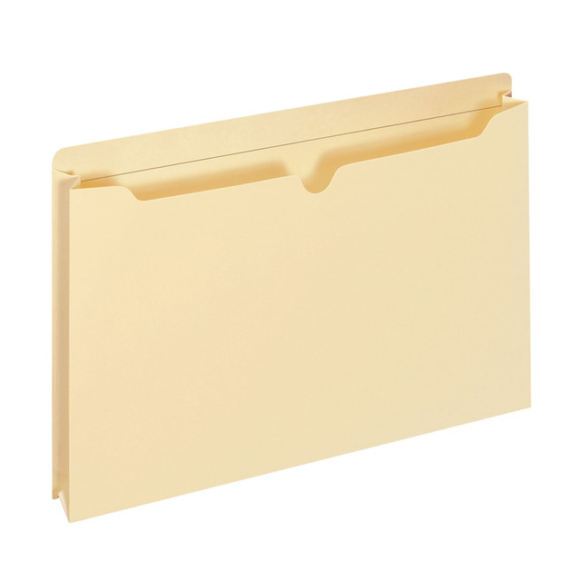 A closed bottom and sides make these Office Depot double-top file jackets ideal for transporting files and small items related to each project your office takes on. With a tab on the back cover for adding a label, the file jackets help ensure documents are organized and easily accessible.  Closed on sides and bottom to keep papers and small items safe and secure.  Gusseted sides expand with your project needs.  Perfect for travel.  Full-length tab on back cover provides ample room for labels or handwritten titles.  Reinforced tab.  Letter size