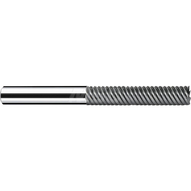 Fraisa P8521300 Square End Mill: 6.00 mm Dia, 32.00 mm LOC, 5 Flute, Solid Carbide