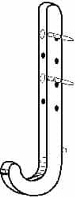 Oatey 33747 CTS Pipe Hook: 1" Pipe, Acrylonitrile Butadiene Styrene