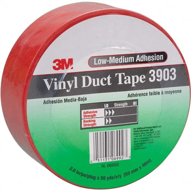 3M Duct Tape: 49" Wide, 6.5 mil Thick, Vinyl 7010410520 3M Duct Tape: 49" Wide, 6.5 mil Thick, Vinyl 7010410520