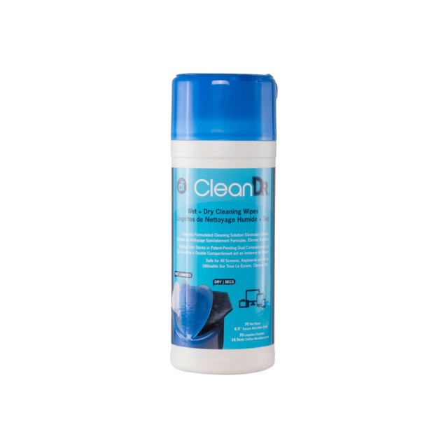 DIGITAL INNOVATIONS, L.L.C. 40308 Digital Innovations CleanDr Wet/Dry Streak-Free Wipes, 70-pack DIGITAL INNOVATIONS, L.L.C. 40308 Digital Innovations CleanDr Wet/Dry Streak-Free Wipes, 70-pack