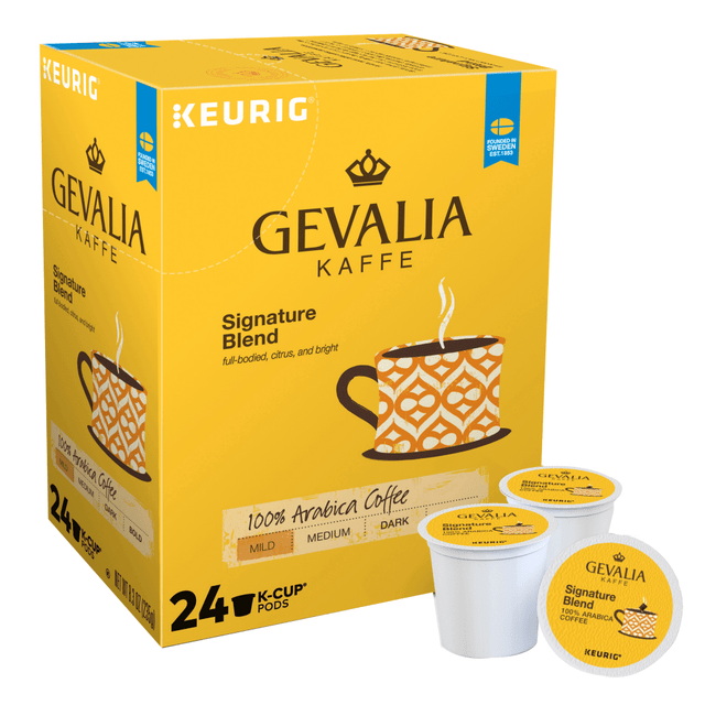 GREEN MOUNTAIN COFFEE ROASTERS, INC. 10611247353056 Gevalia Single-Serve Coffee K-Cup, Signature Blend, Carton Of 24