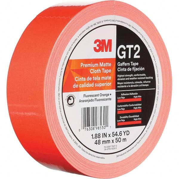 3M Gaffers Tape: 48 mm Wide, 50 m Long, Fluorescent Orange 7010375521