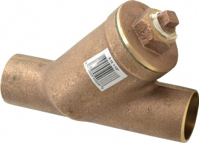 Legend Valve 105-517 1-1/2" Pipe, Solder Ends, Bronze Y-Strainer