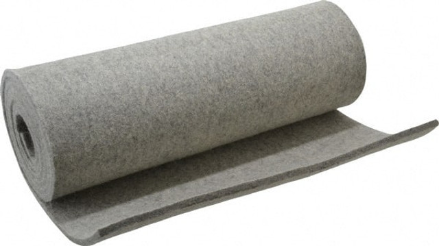 MSC F-3 3/16"X1' 12 x 60 x 3/16" Gray Pressed Wool Felt Sheet