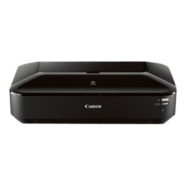 The Canon PXMA inkjet wireless printer lets you print from your mobile device for convenient use. This color inkjet printer delivers clear and detailed pictures for you to cherish.  Prints borderless 4in x 6in photos in approximately 36 seconds.  Solution Templates allow you to avoid creating every document from scratch.  9600 x 2400 maximum color dpi delivers exceptional printing detail.  1-picoliter sized ink droplets produce sharp, exceptionally detailed photos.  My Image Garden combines your favorite printing features in one application  9600 x 2400 maximum color dpi for quality documents and photos.  5-color ink system consists of four dye-based inks for professional looking photos.  Print with speeds of 14.5 images per minute (ipm) for black and 10.4 images per minute (ipm) for color.  Print borderless 4in x 6in photo in approximately 36 seconds.  Print wirelessly from any Wi-Fi enabled computer around the house.  Wired LAN interface lets you connect to a home or office network.  Hi-Speed USB for a super-fast connection for your data transfers.