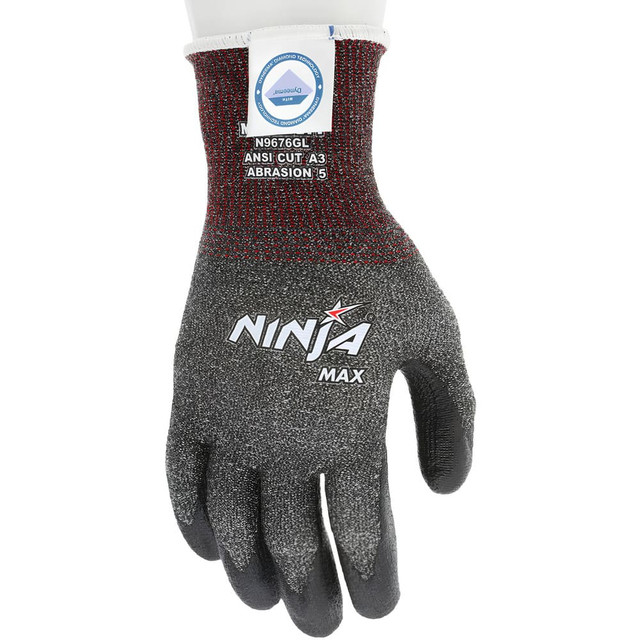 MCR Safety N9676GXL Cut-Resistant Gloves: Size XL, ANSI Cut 3, Nitrile, Dyneema