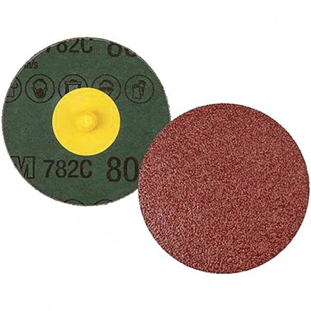 3M 7100100999 Fiber Disc:  2" Disc Dia,  80 Grit,  Ceramic