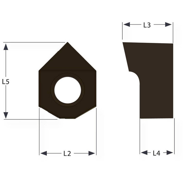 Dumont CNC 99605 Broaching Inserts; Cutting Width: 13.00 (mm); Insert Thickness: 13.00 (mm); Insert Length (mm): 17.00 ; Chamfer: No