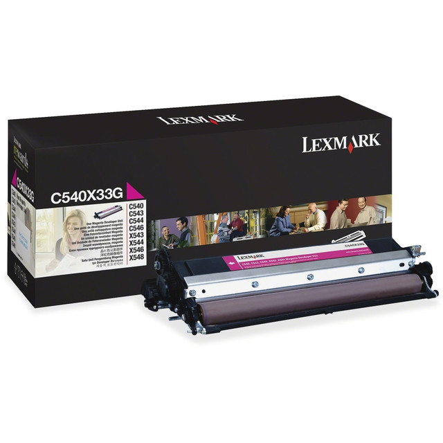 LEXMARK INTERNATIONAL, INC. Lexmark C540X33G  Magenta Developer Unit For C54X Printer - Laser - Magenta