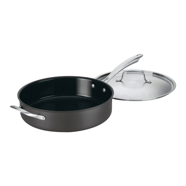 Cuisinart GG33-30H  GreenGourmet 5.5 qt Saute Pan with Helper Handle & Cover, Black