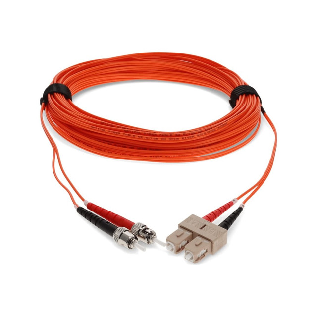 ADD-ON COMPUTER PERIPHERALS, INC. AddOn ADD-ST-SC-15M6MMF  15m SC to ST OM1 Orange Patch Cable - Patch cable - SC/UPC multi-mode (M) to ST/UPC multi-mode (M) - 15 m - fiber optic - duplex - 62.5 / 125 micron - OM1 - halogen-free - orange