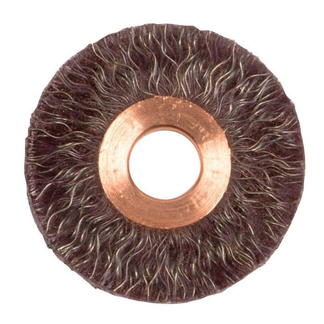 Weiler 35070 Wheel Brush: 2" Wheel Dia, Crimped