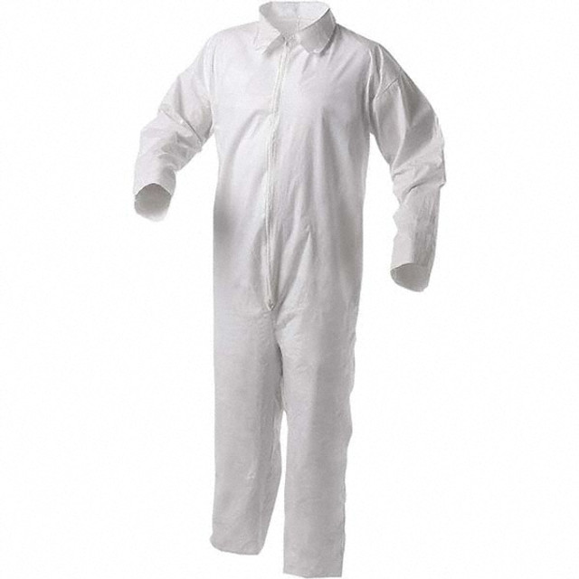 KleenGuard 38920 Disposable Coveralls: Size 2X-Large, Film Laminate, Zipper Closure