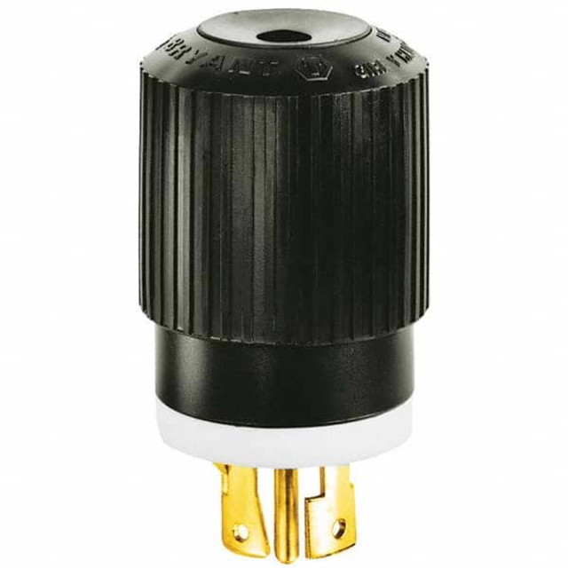 Bryant Electric 72230NP Locking Inlet: Plug, Industrial, L22-30P, 347 & 600V, Black & White