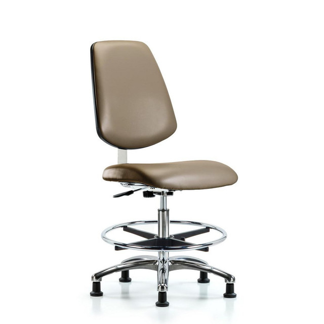 Blue Ridge Ergonomics MSC40384 Task Chair: Vinyl, Taupe