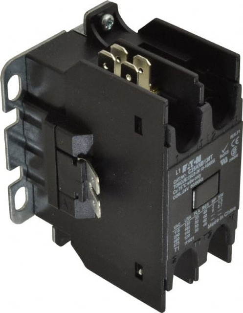 Eaton Cutler-Hammer C25ANB130T 1 Pole, 30 Amp Inductive Load, 24 Coil VAC at 50/60 Hz, Nonreversible Definite Purpose Contactor