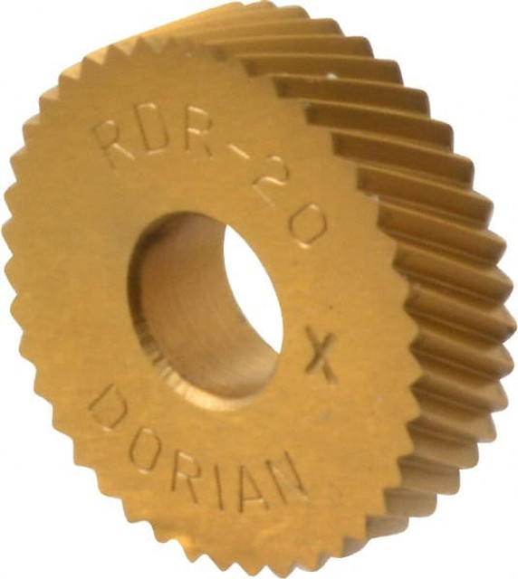 Dorian Tool 73310126572 Standard Knurl Wheel: 3/4" Dia, 90 ° Tooth Angle, 20 TPI, Diagonal, Cobalt