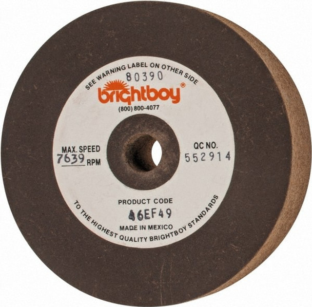 Cratex 80390 Surface Grinding Wheel: 4" Dia, 1" Thick, 1/2" Hole, 46 Grit