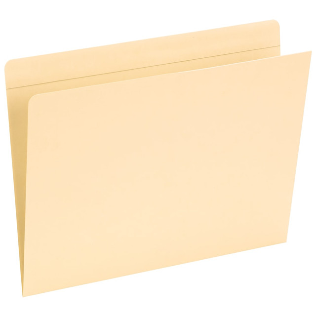 SMEAD MFG CO Smead 2-350L  Reinforced-Tab Pocket Folders, Straight Cut, Letter Size, Manila, Pack Of 50