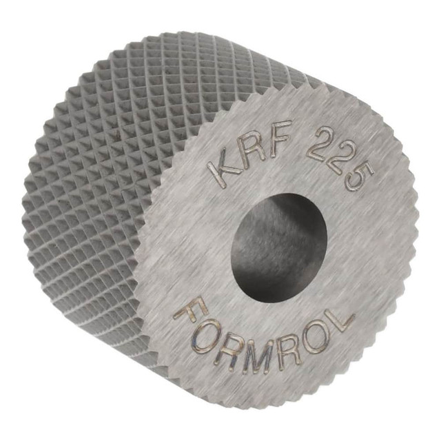 MSC KRF-225 Standard Knurl Wheel: 3/4" Dia, 90 ° Tooth Angle, 25 TPI, Diamond, High Speed Steel