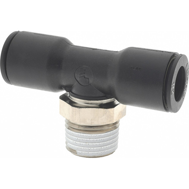 Legris 3108 62 22 Push-To-Connect Tube Fitting: Male Branch Tee, 1/2" Thread, 1/2" OD