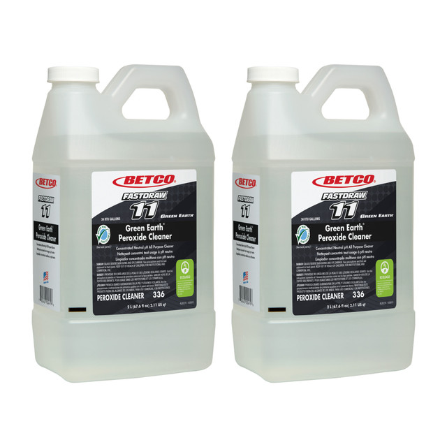 BETCO CORPORATION 336B200 Betco Fastdraw Green Earth Peroxide Cleaner, Fresh Mint Scent, 67.6 Oz Bottle, Case Of 2 BETCO CORPORATION 336B200 Betco Fastdraw Green Earth Peroxide Cleaner, Fresh Mint Scent, 67.6 Oz Bottle, Case Of 2