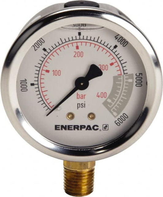 Enerpac G2517L 0 - 6,000 psi Liquid-Filled Hydraulic Pressure Gauge