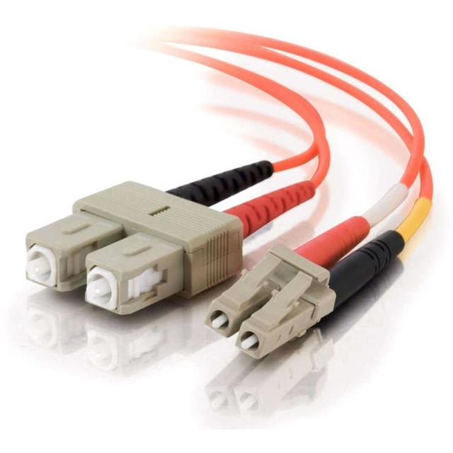 LASTAR INC. C2G 14519  5m LC-SC 50/125 OM2 Duplex Multimode PVC Fiber Optic Cable (USA-Made) - Orange - Patch cable - LC multi-mode (M) to SC multi-mode (M) - 5 m - fiber optic - duplex - 50 / 125 micron - OM2 - orange