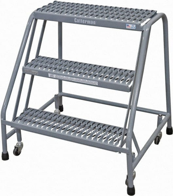Cotterman D0460089-02 Steel Rolling Ladder: 3 Step