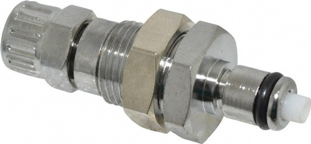 CPC Colder Products MCD4004NA PTF Brass, Quick Disconnect, Valved Panel Mount Coupling Insert