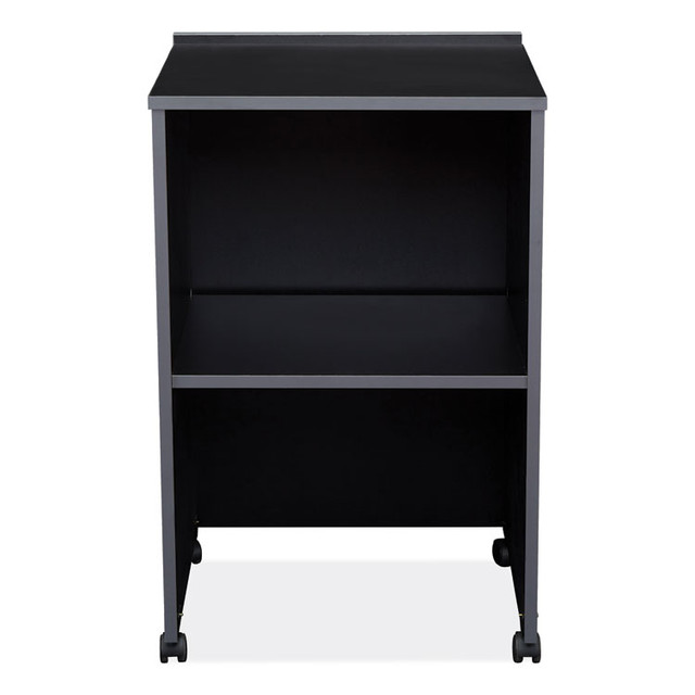 NATIONAL PUBLIC SEATING Oklahoma Sound® 112BK AV Cart/Lectern Base, 21.12 x 17.5 x 33.75, Black