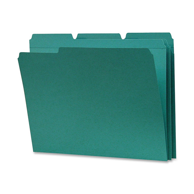 SMEAD MFG CO 13134 Smead 1/3-Cut 2-Ply Color File Folders, Letter Size, Teal, Box Of 100 SMEAD MFG CO 13134 Smead 1/3-Cut 2-Ply Color File Folders, Letter Size, Teal, Box Of 100