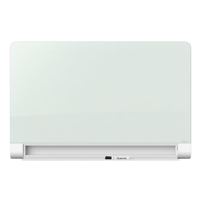 ACCO BRANDS USA, LLC Quartet G8548HT  Horizon Magnetic Glass Unframed Dry-Erase Whiteboard With Concealed Tray, 85in x 48in, White