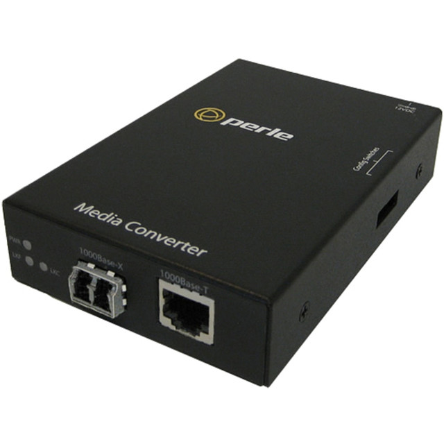 PERLE SYSTEMS 05050024 Perle S-1000-S2LC10 Gigabit Ethernet Stand-Alone Media Converter - 1 x Network (RJ-45) - 1 x LC Ports - DuplexLC Port - 1000Base-T, 1000Base-LX - 6.21 Mile - External, Rail-mountable, Wall Mountable, Rack-mountable PERLE SYSTEMS 05050024 Perle S-1000-S2LC10 Gigabit Ethernet Stand-Alone Media Converter - 1 x Network (RJ-45) - 1 x LC Ports - DuplexLC Port - 1000Base-T, 1000Base-LX - 6.21 Mile - External, Rail-mountable, Wall Mountable, Rack-mountable