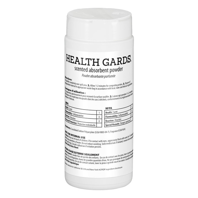 THE TRANZONIC COMPANIES 08160 Hospeco Health Gards Absorbent Powders, 16 Oz, Pack Of 12 Powders