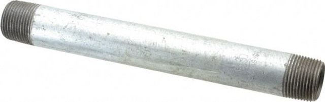 B&K Mueller 564-080HN Galvanized Pipe Nipple: 3/4", 8" Long, Schedule 40, Steel