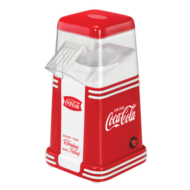 NOSTALGIA PRODUCTS GROUP LLC RHP310COKE Nostalgia Coca-Cola Hot Air Popcorn Maker, Red