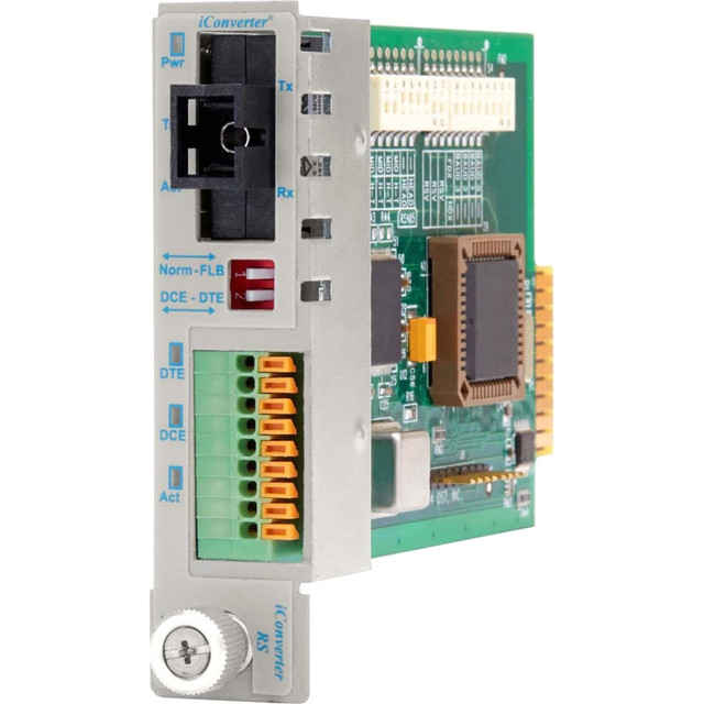 OMNITRON SYSTEMS TECHNOLOGY, INC. 8790T-1 Omnitron iConverter RS-422/485 Serial to Single-Fiber Media Converter Terminal SC Single-Mode BiDi 20km Module - 1 x RS-422/485; 1 x SC Single-Mode Single-Fiber (1310/1550); Internal Module; Lifetime Warranty