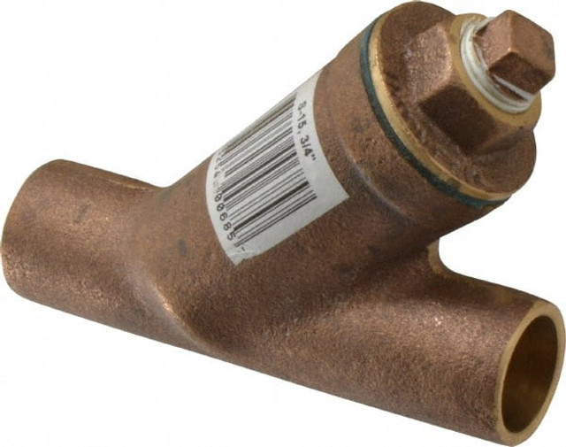 Legend Valve 105-514 3/4" Pipe, Solder Ends, Bronze Y-Strainer