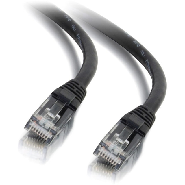 LASTAR INC. 31342 C2G 5ft Cat6 Snagless Unshielded UTP Ethernet Network Patch Cable (RJ45 M/M), Black, Standard RJ45 Connectors, 5600pf/100m - Category 6 for Network Device - RJ-45 Male - RJ-45 Male - 5ft - Black