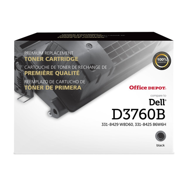 CLOVER TECHNOLOGIES GROUP, LLC Office Depot 200735P  Remanufactured Black High Yield Toner Cartridge Replacement For Dell C3760, ODC3760B