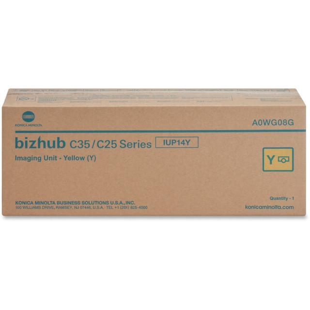 KONICA MINOLTA A0WG08G  bizhub C25/C35 Imaging Drum - Laser Print Technology - 30000 - 1 Each - Yellow