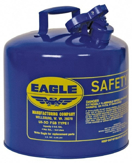 Eagle UI50SB Safety Can: 5 gal, Steel