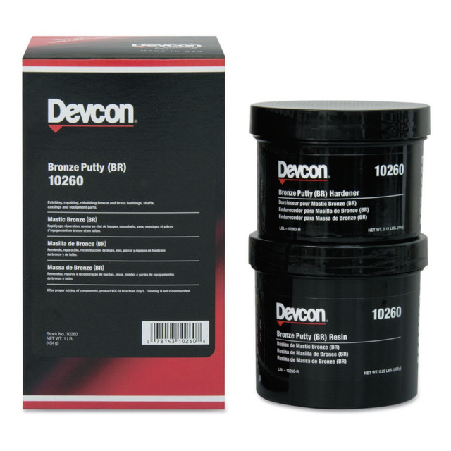 ITW DYMON 10260 Devcon Bronze Putty (BR), 1 lb Tub