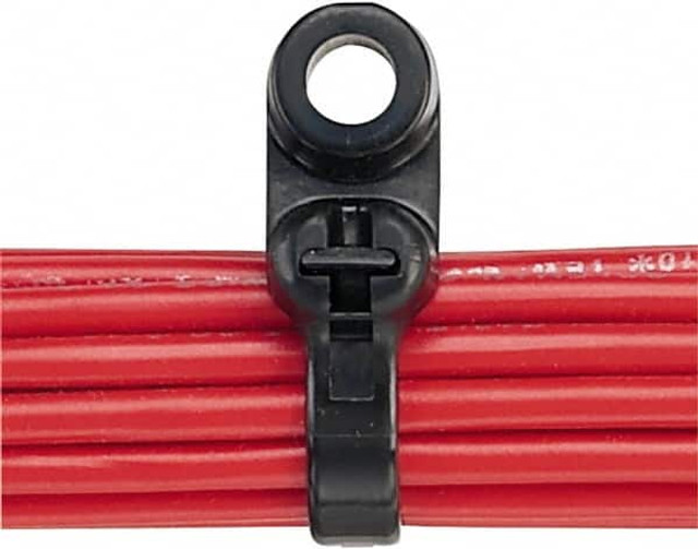 Panduit BC4LH-S25-L0 Cable Tie: 15.5" Long, Black, Nylon, Barbed